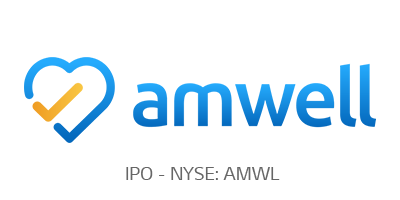 Amwell logo and IPO - NYSE: AMWL