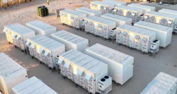 Startup Element Energy installed 53 megawatt-hours of used electric vehicle batteries in West Texas earlier this year, the largest project of its kind so far. (Element Energy)